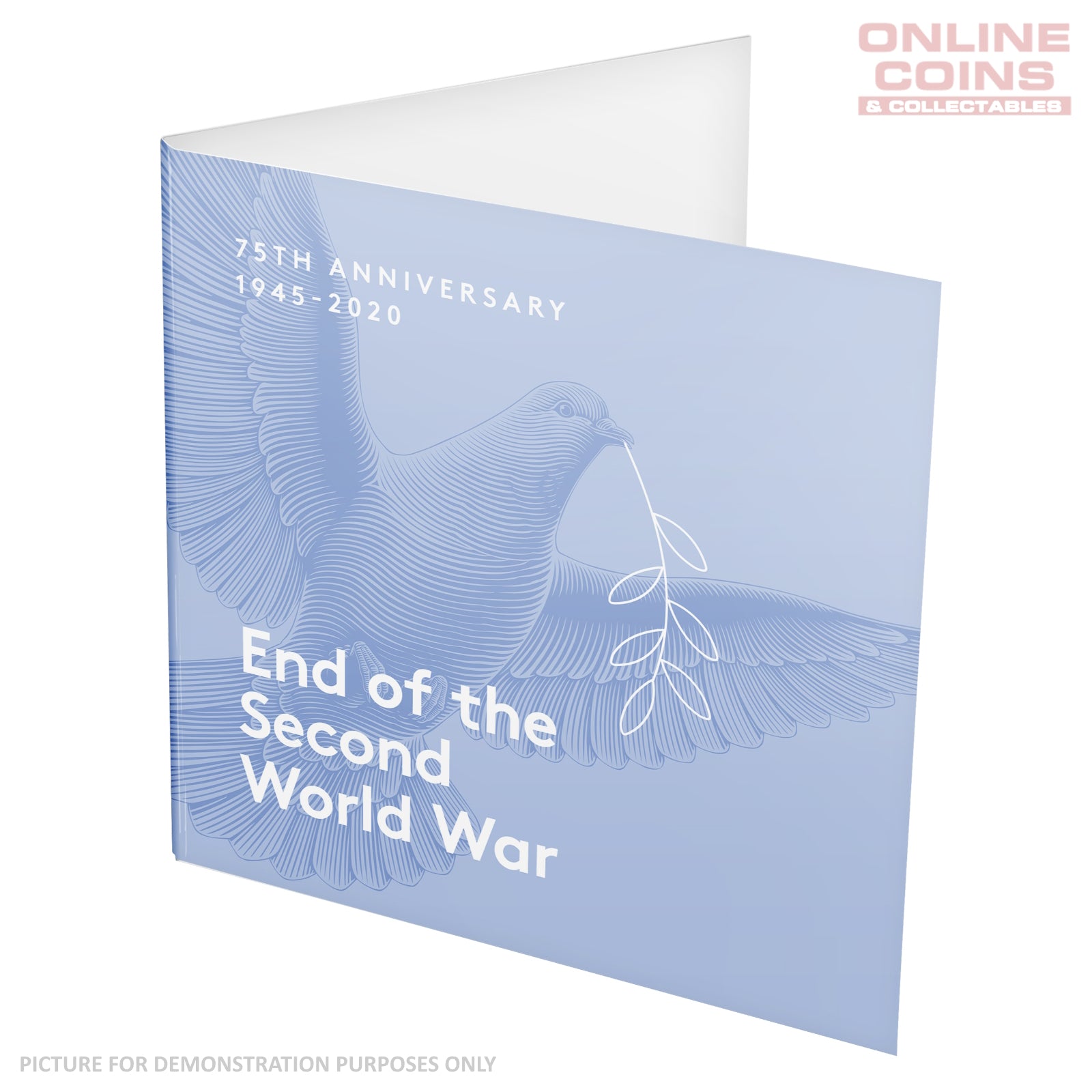 2020 $2 AlBr C Mintmark Uncirculated Carded Coin - 75th Anniversary of the End of WWII